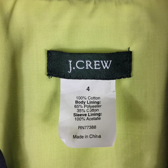 J.Crew Jacquard Pin Stripe Cotton Single Breasted Notch Lapel Blazer - Picture 5 of 8